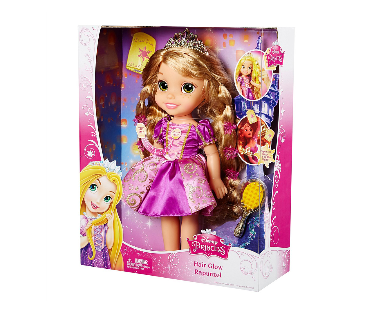  Disney Princess Enchanted Hair Rapunzel Doll : Toys