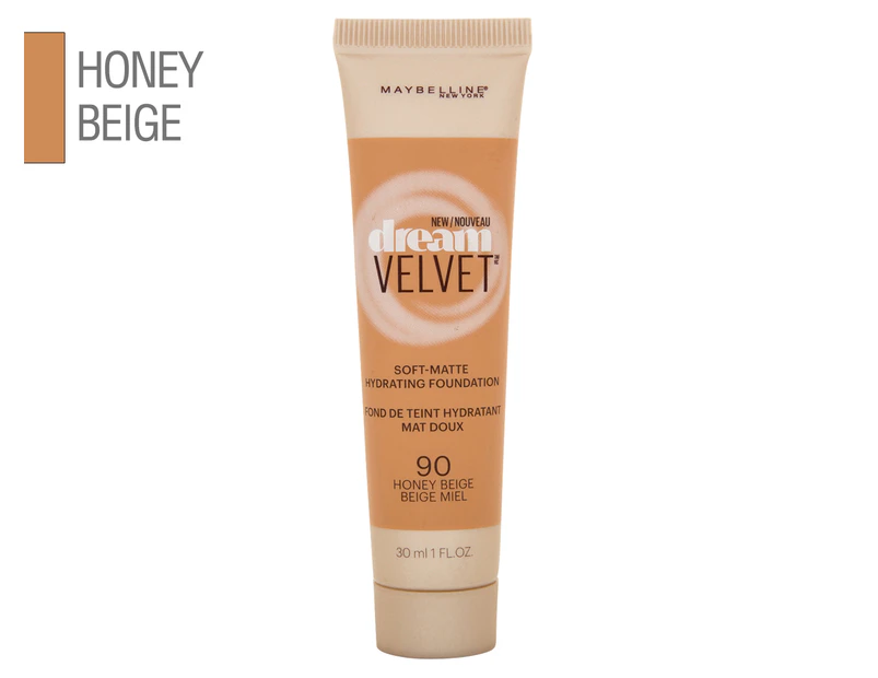 Maybelline Dream Velvet Hydrating Foundation 30mL - #90 Honey Beige