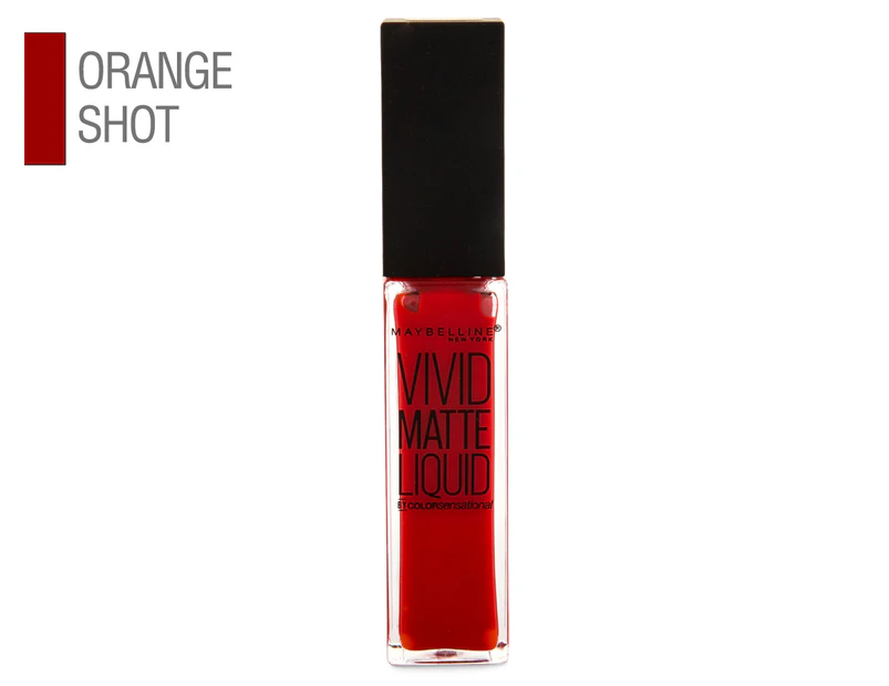 Maybelline Vivid Matte Liquid Lipstick 8mL - #25 Orange Shot