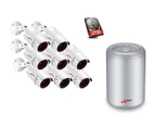 ANRAN 8-Channel Cylinder Digital Video Recorder 1080P Surveillance Camera System Built-in 2TB Hard Disk + 8 x 2.0Megapixel Security Cameras