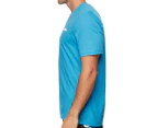 Adidas Men's Essentials Plain T-Shirt - Shock Cyan