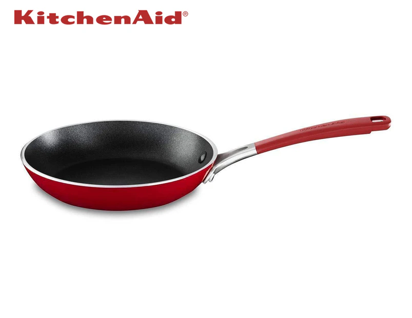 KitchenAid 20cm Heavy Gauge Aluminium Nonstick Frypan - Red