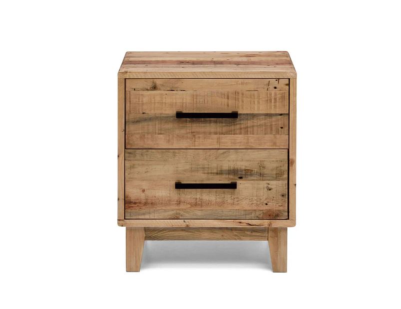 Portland Solid Recycled Pine Timber Bedside Table