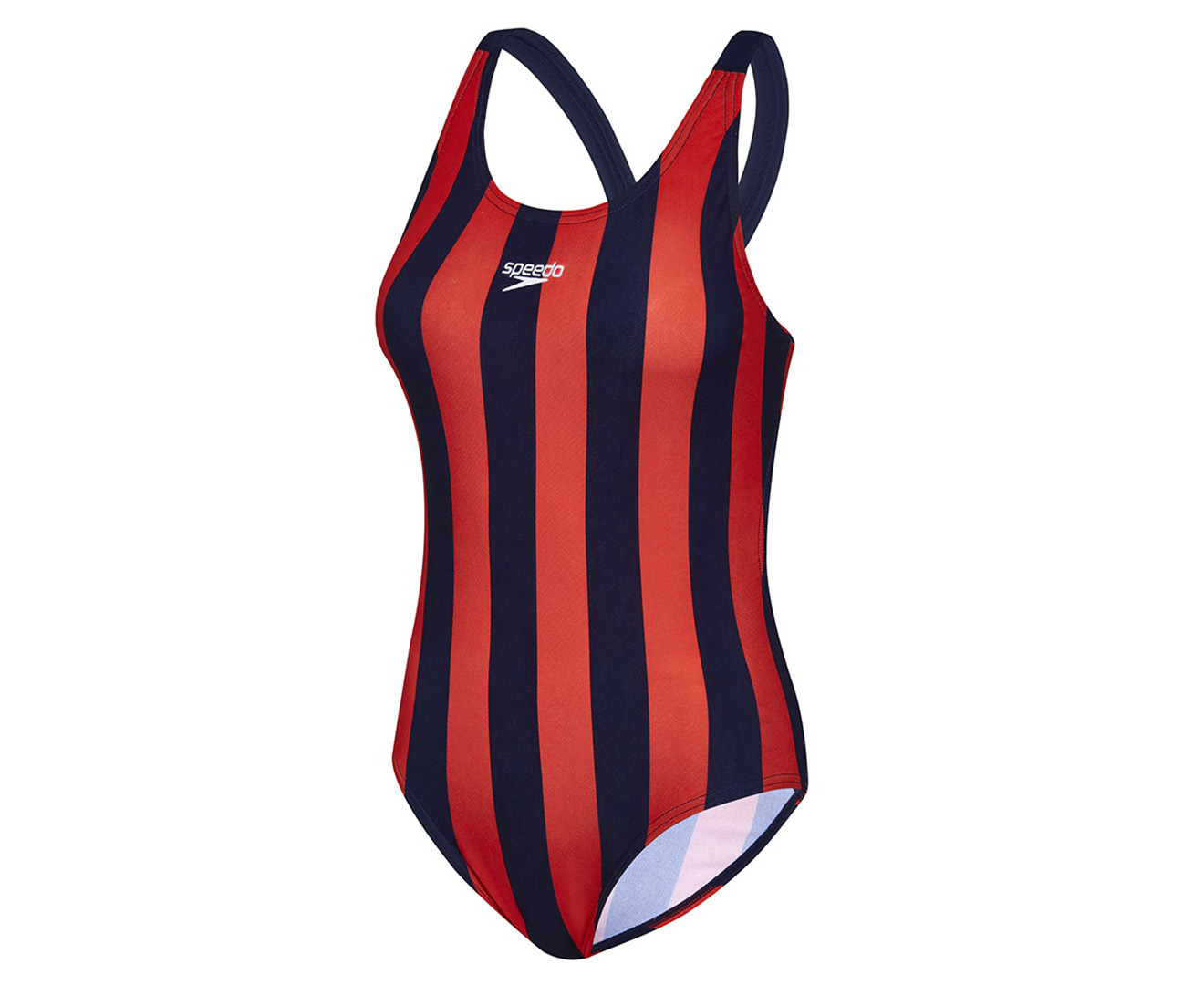 Speedo Womens Leaderback One Piece Limitless Fiesta And Speedo Navy