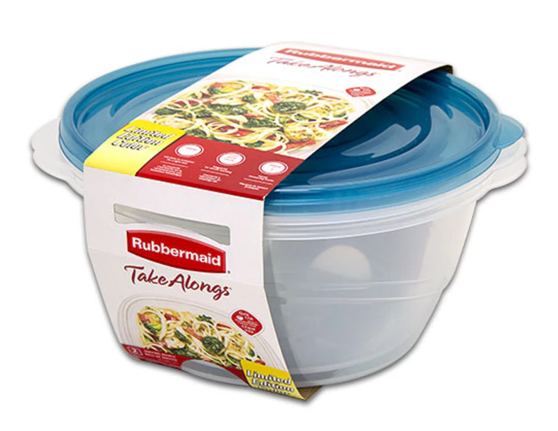 Rubbermaid 15.7 Cup Take Alongs Serving Bowl 2-Pack - Blue
