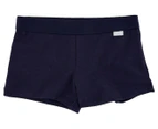 Rio Girls' Size 6-8 Netball Knickers Shortie 3-Pack - Navy