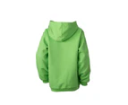 James And Nicholson Childrens/Kids Hooded Sweatshirt (Lime Green) - FU485