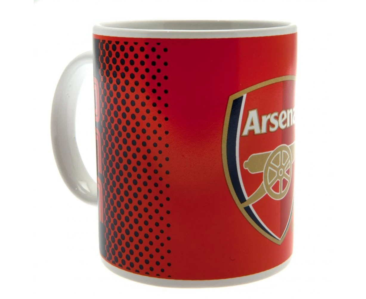 Arsenal FC Fade Design Ceramic Mug In Acetate Box (Red/White/Navy) - TA1042