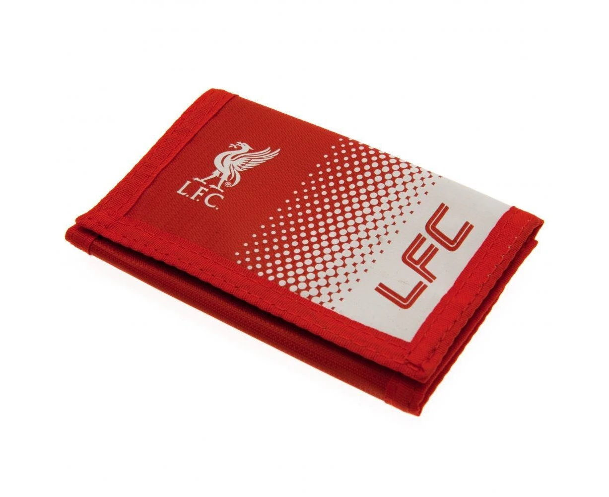 Liverpool FC Touch Fastening Fade Design Nylon Wallet (Red/White) - TA3440