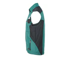 James And Nicholson Unisex Craftsmen Softshell Vest (Dark Green/Black) - FU915