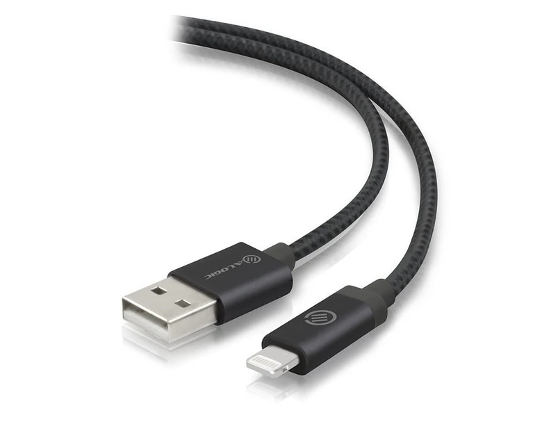 Alogic MU28P-03BLK 3m Black Prime Lightning to USB Charge & Sync Cable Apple Certified MFI