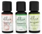 Ellia by HoMedics 100% Pure Essential Oils 15mL 3-Pack - Grapefruit Pink, Peppermint, Lemongrass 2