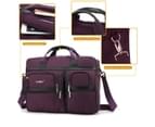 CoolBELL Unisex 17.3 Inch Laptop Bag Briefcase-Purple 3