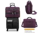 CoolBELL Unisex 17.3 Inch Laptop Bag Briefcase-Purple 6