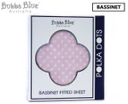 Bubba Blue Polka Dots Bassinet Fitted Sheet - Pink
