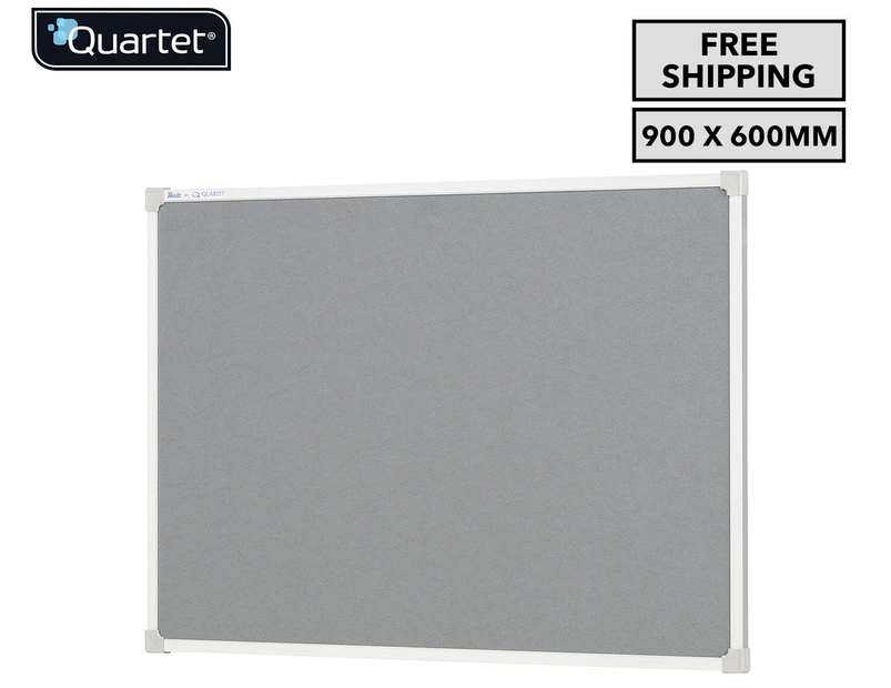 Quartet Penrite 900x600mm Felt Pinboard - Grey
