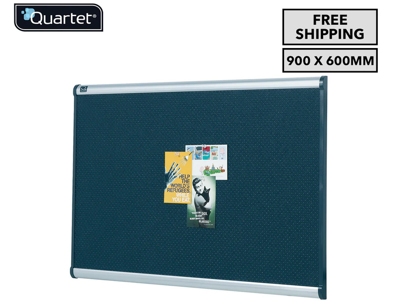 Quartet Prestige 900x600mm Aluminium Foam Bulletin Board - Black 