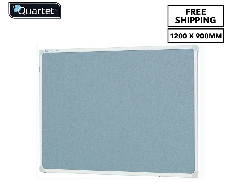 Quartet Penrite 1200x900mm Felt Pinboard - Grey