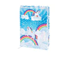 IS Gift Reversable Sequin Notebook Unicorn