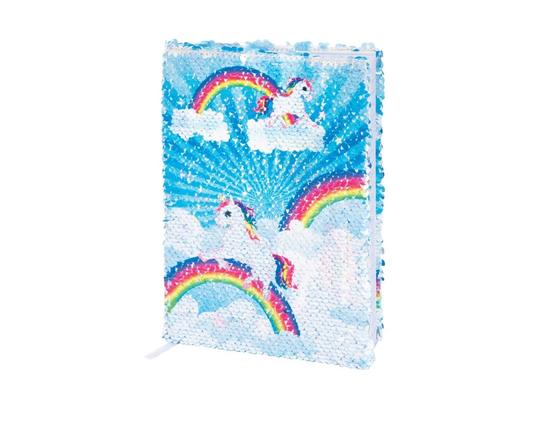 IS Gift Reversable Sequin Notebook Unicorn