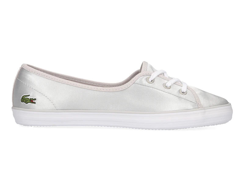 Lacoste Women's Ziane Chunky 118 2 Shoe - Light Grey/White
