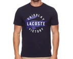 Lacoste Men's Fairplay Victory Tee / T-Shirt / Tshirt - Navy