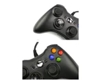 WJS Wired Controller USB Cable Gamepads Compatible with Microsoft Xbox 360 Console - BLACK