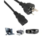 AU 3 Pin Mains Power Lead Cable Cord for PC Laptop Monitor Desktop Printer