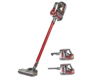 Devanti 150W Stick Cordless Vacuum Cleaner Handheld Handstick Bagless Vac Red