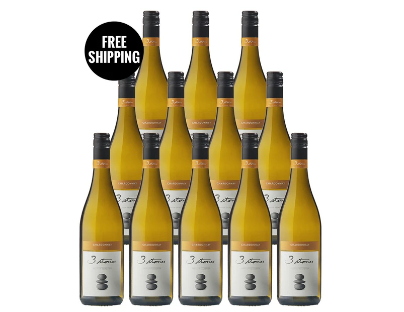 3 Stones South Australian Chardonnay 2015 (12 Bottles)