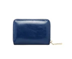 Acelure Mini Leather Credit Cardholder Wallet - Blue