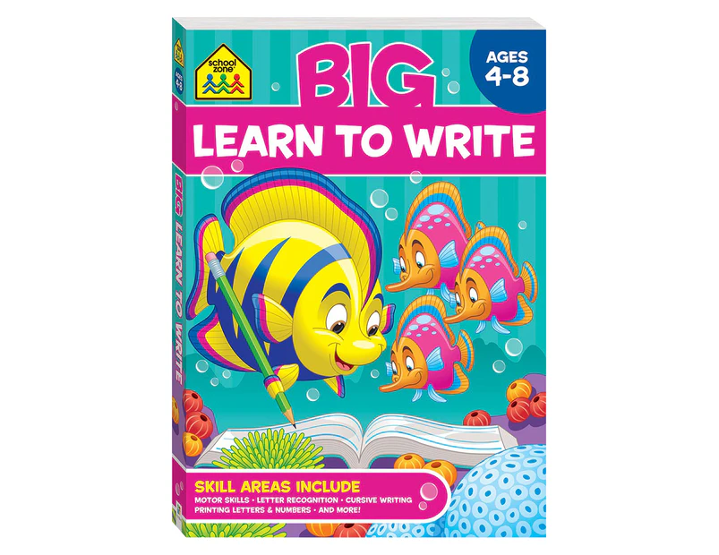School Zone Big Learn To Write Workbook