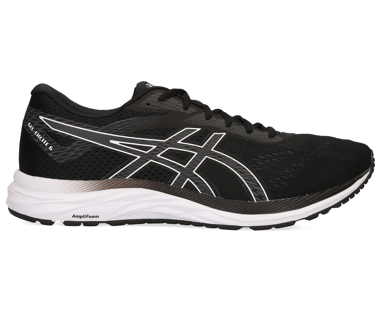 ASICS Men's GEL-Excite 6 Running Shoes - Black/White | Catch.co.nz