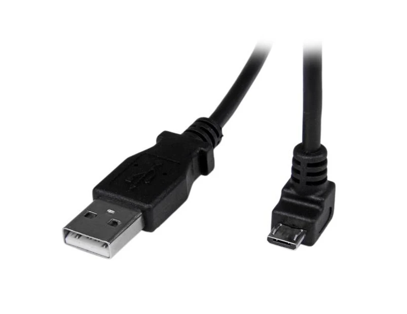 StarTech 2m Angled Micro USB Cable - Down Angle Micro USB