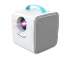Q2 Portable Mini LCD Projector Home Theater Dual Speakers Support Full HD 1080P  - Light Sky Blue