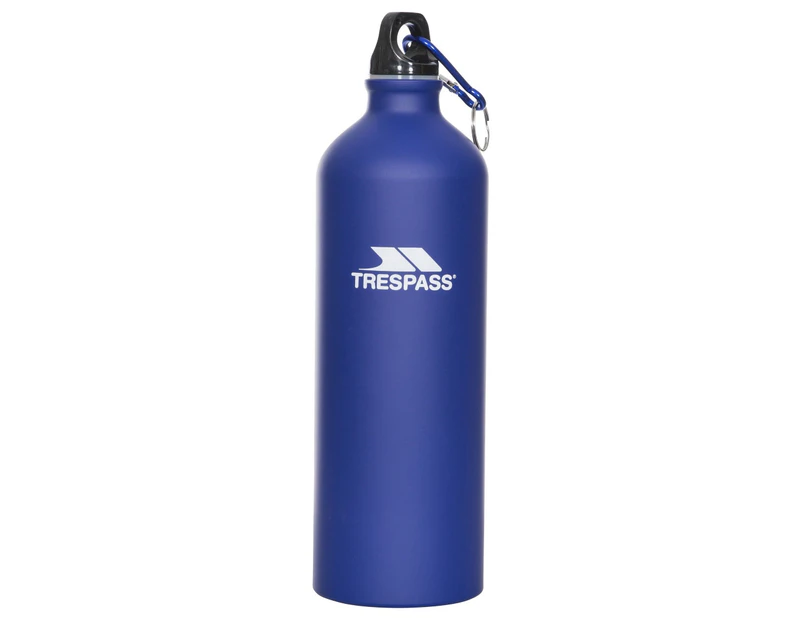 Trespass Adults Slurp Water Bottle With Carabiner (1 Litre) (Matt Blue) - TP407