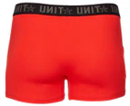 Unit Men's Day To Day Boxer Trunk 3-Pack - Red/Grey/Black
