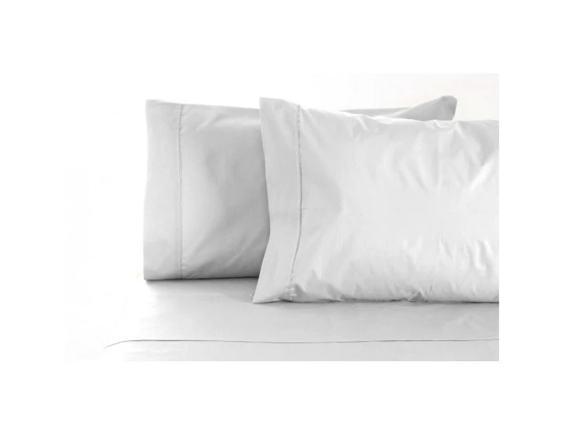 Jenny Mclean La Via Egyptian Cotton 400 Thread Count Queen Fitted Sheet White