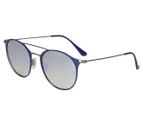 Ray-Ban Round RB3546 Sunglasses - Blue/Grey Flash