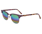 Ray-Ban Men's Clubmaster Classic RB3016 Sunglasses - Metallic Bronze/Violet/Light Green