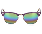 Ray-Ban Men's Clubmaster Classic RB3016 Sunglasses - Metallic Bronze/Violet/Light Green