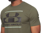 Under Armour Men's Blocked Sportstyle Logo Tee - Green
