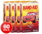 4 x Band-Aid Cars Waterproof Adhesive Bandages 15-Pack