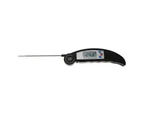 Kitchen Tool Foldable Digital Food Thermometer - Black