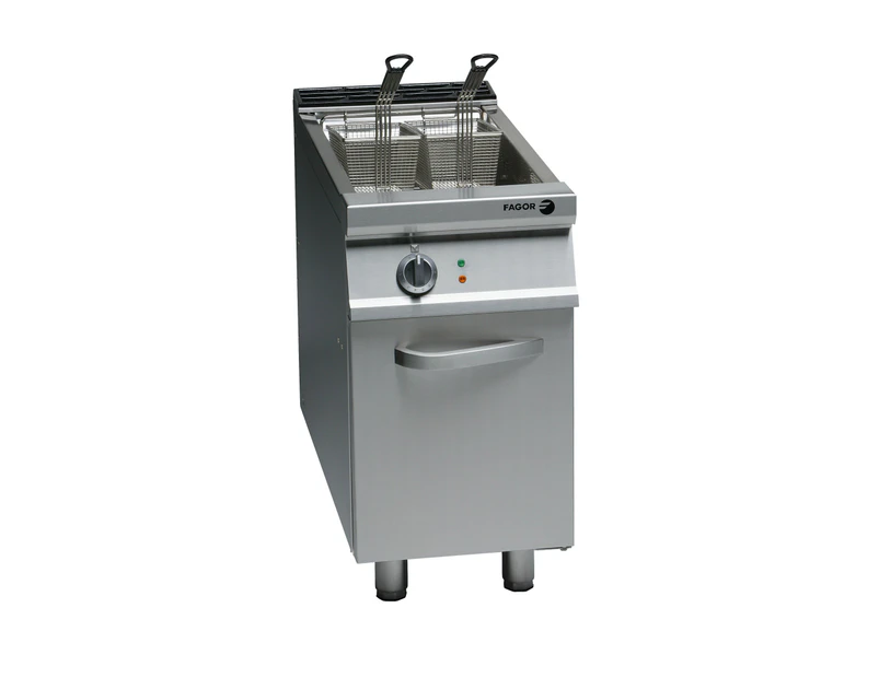 Fagor 900 Series Deep Fat Fryer Commercial Gas Cooking Equipment Free Standing F - 87.86 mj./h, 2 Years, 425(W) x 900(H) x 900(D)mm, Natural Gas