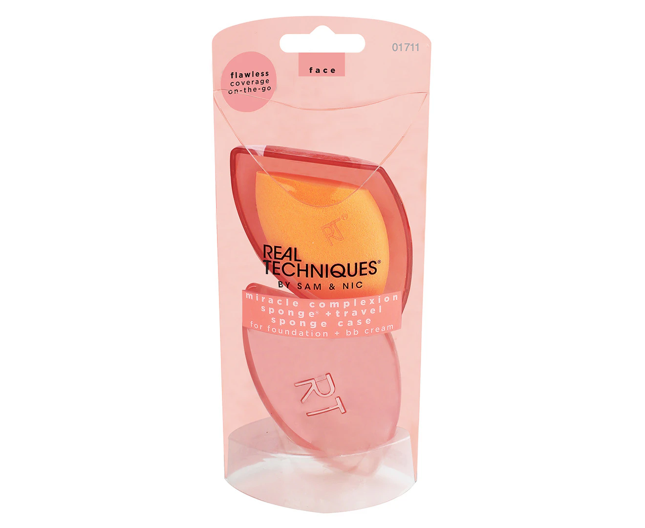 Real Techniques Miracle Complexion Sponge w/ Case - Orange