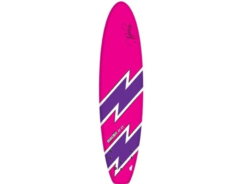 Crystal Malibu Surfboard Pink Size 8'