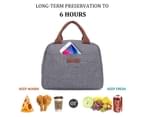 LOKASS Women’s Water-resistant Soft Lunch Bag-Grey 4