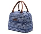 LOKASS Women’s Water-resistant Soft Lunch Bag-Blue elephant 1