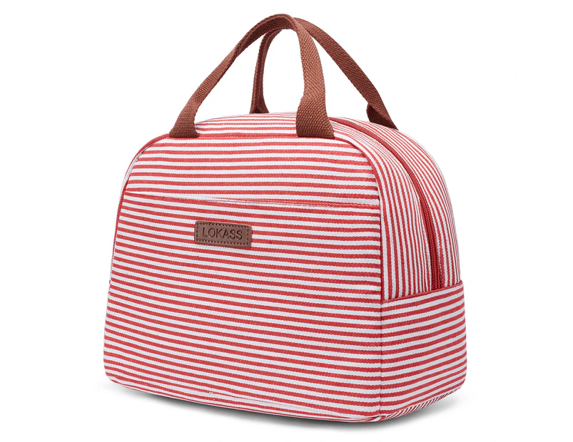 LOKASS Women’s Water-resistant Soft Lunch Bag-Red